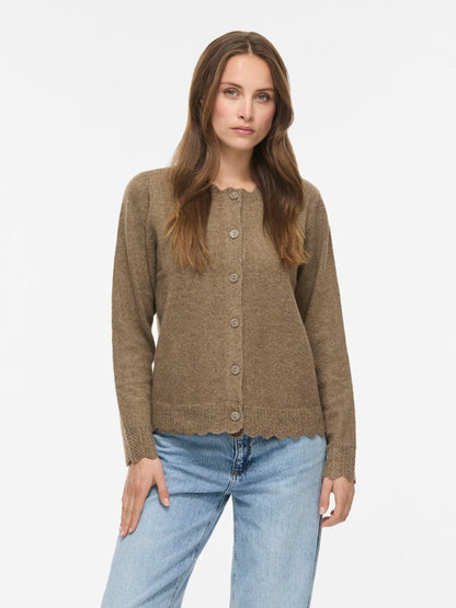Vila Strickjacke Vinikolina in Falcon Melange