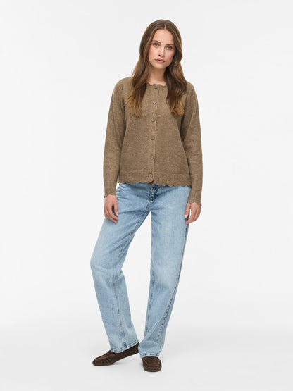 Vila Strickjacke Vinikolina in Falcon Melange