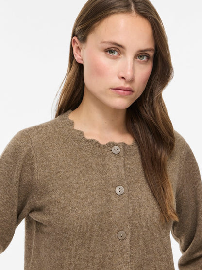 Vila Strickjacke Vinikolina in Falcon Melange