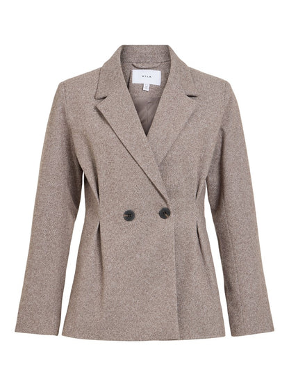 Vila Taillierte Jacke Visolene in Coffee Bean