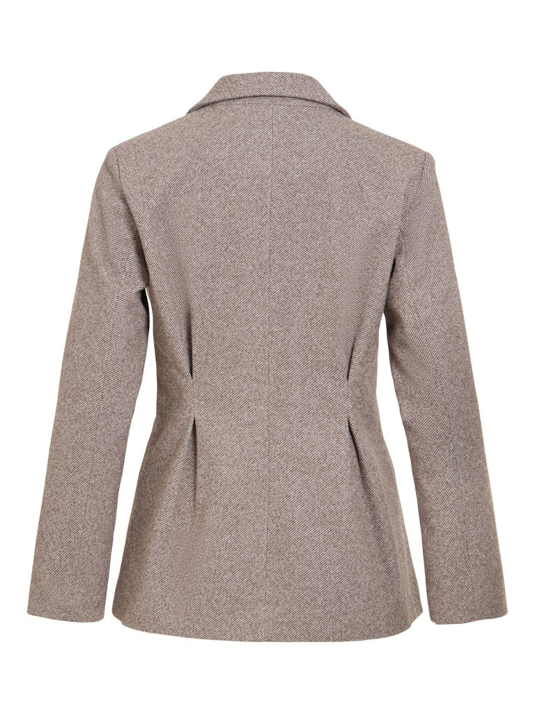 Vila Taillierte Jacke Visolene in Coffee Bean