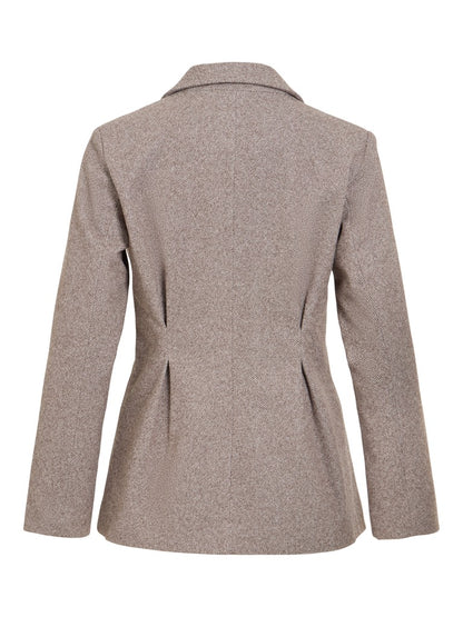 Vila Taillierte Jacke Visolene in Coffee Bean