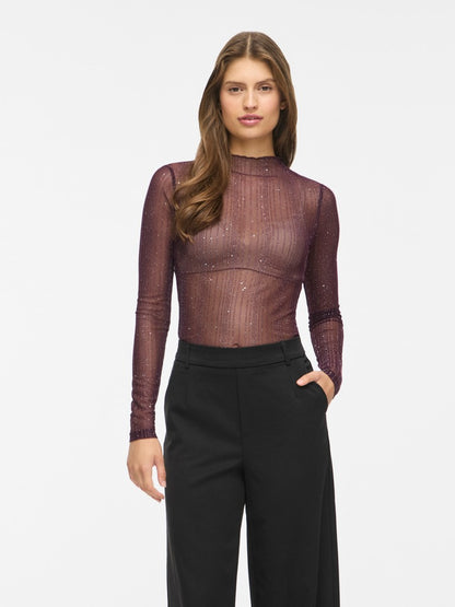 Vila Stehkragen-Longsleeve Viturno in Port Royale