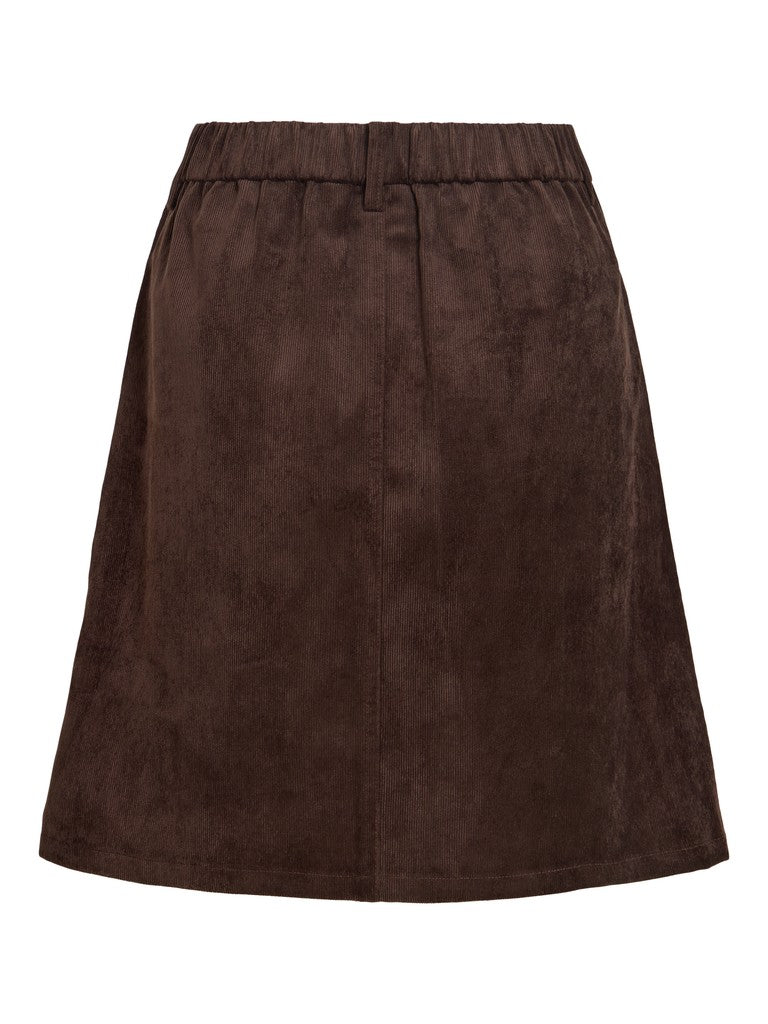 Vila Cord Rock A-Linie Courdie in Coffee Bean