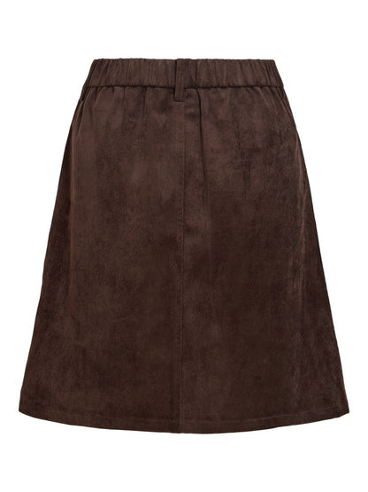 Vila Cord Rock A-Linie Courdie in Coffee Bean