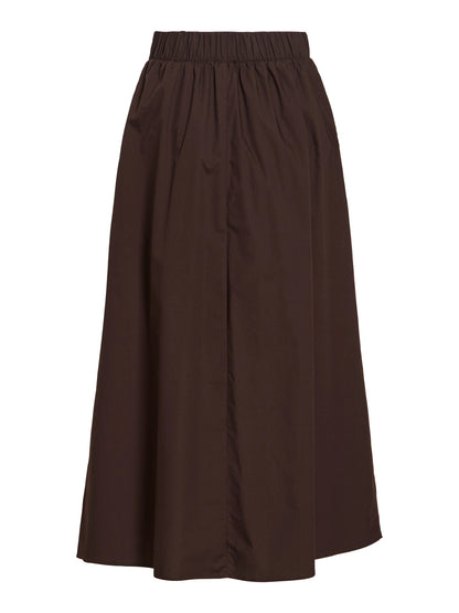 Vila Rock Visophie Hw Ankle Skirt - Coffee Bean