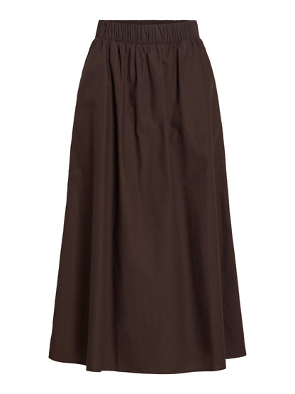 Vila Rock Visophie Hw Ankle Skirt - Coffee Bean