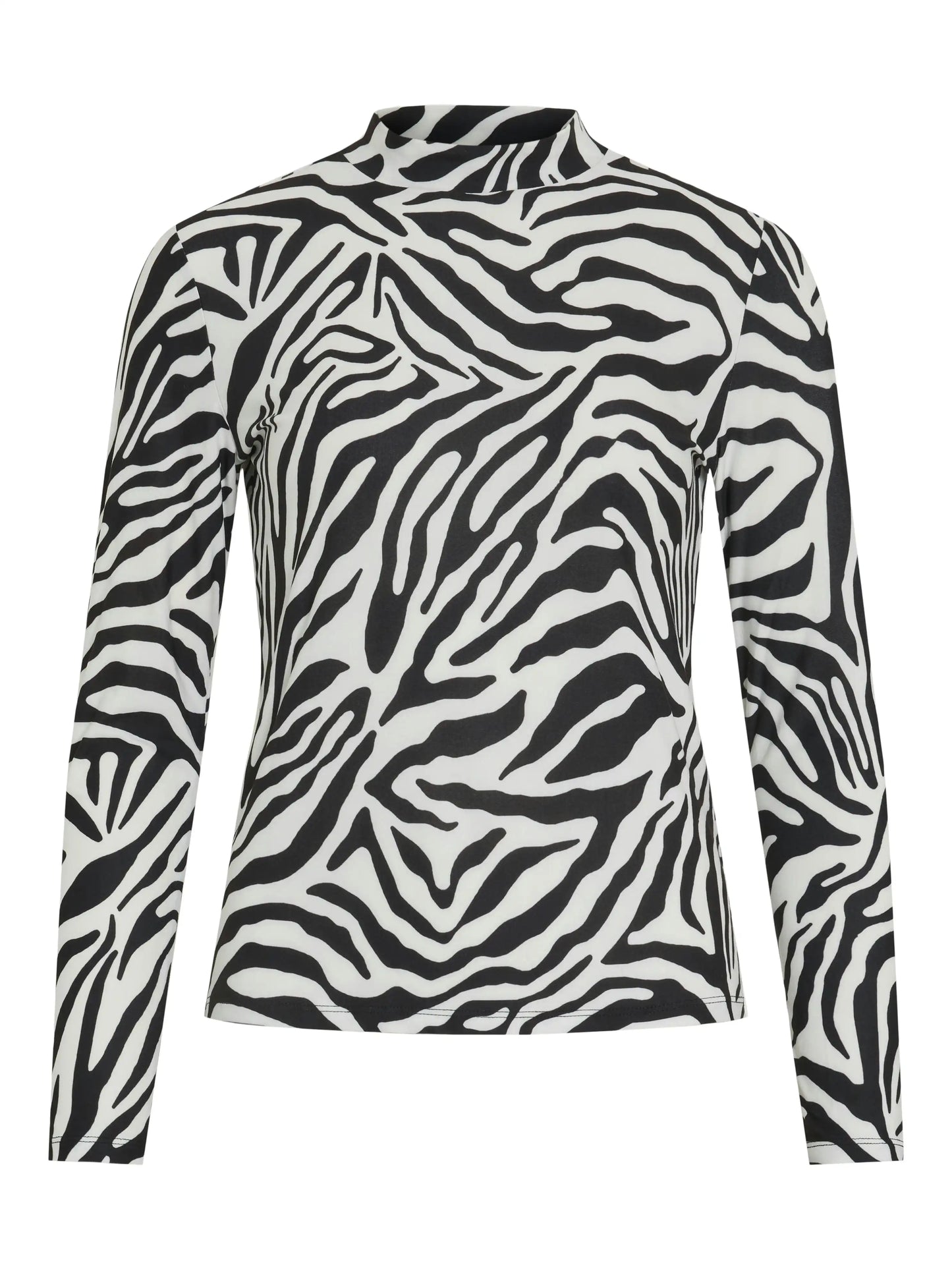 Vila Top VILEOA High Neck Top mit Zebramuster