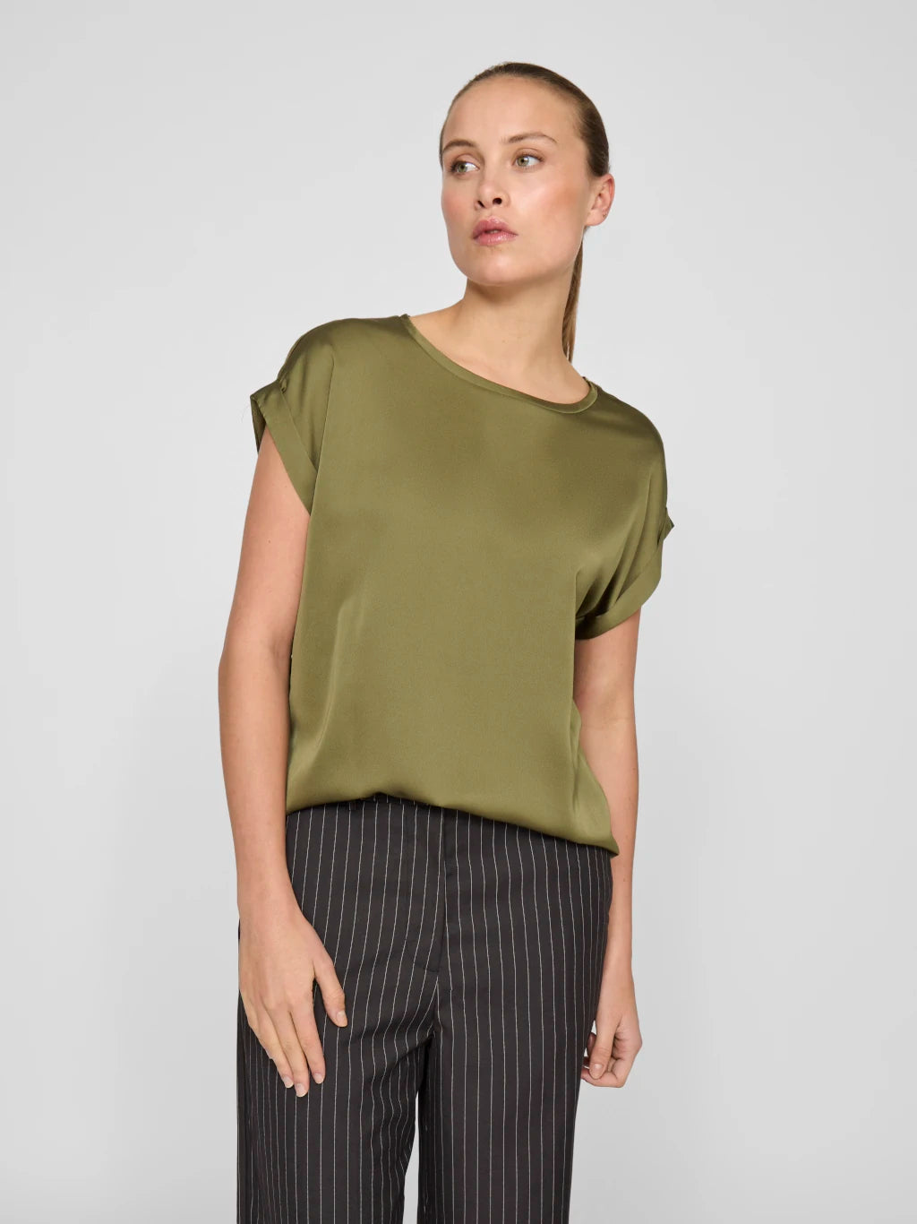 Vila T-Shirt Capulet  Olive