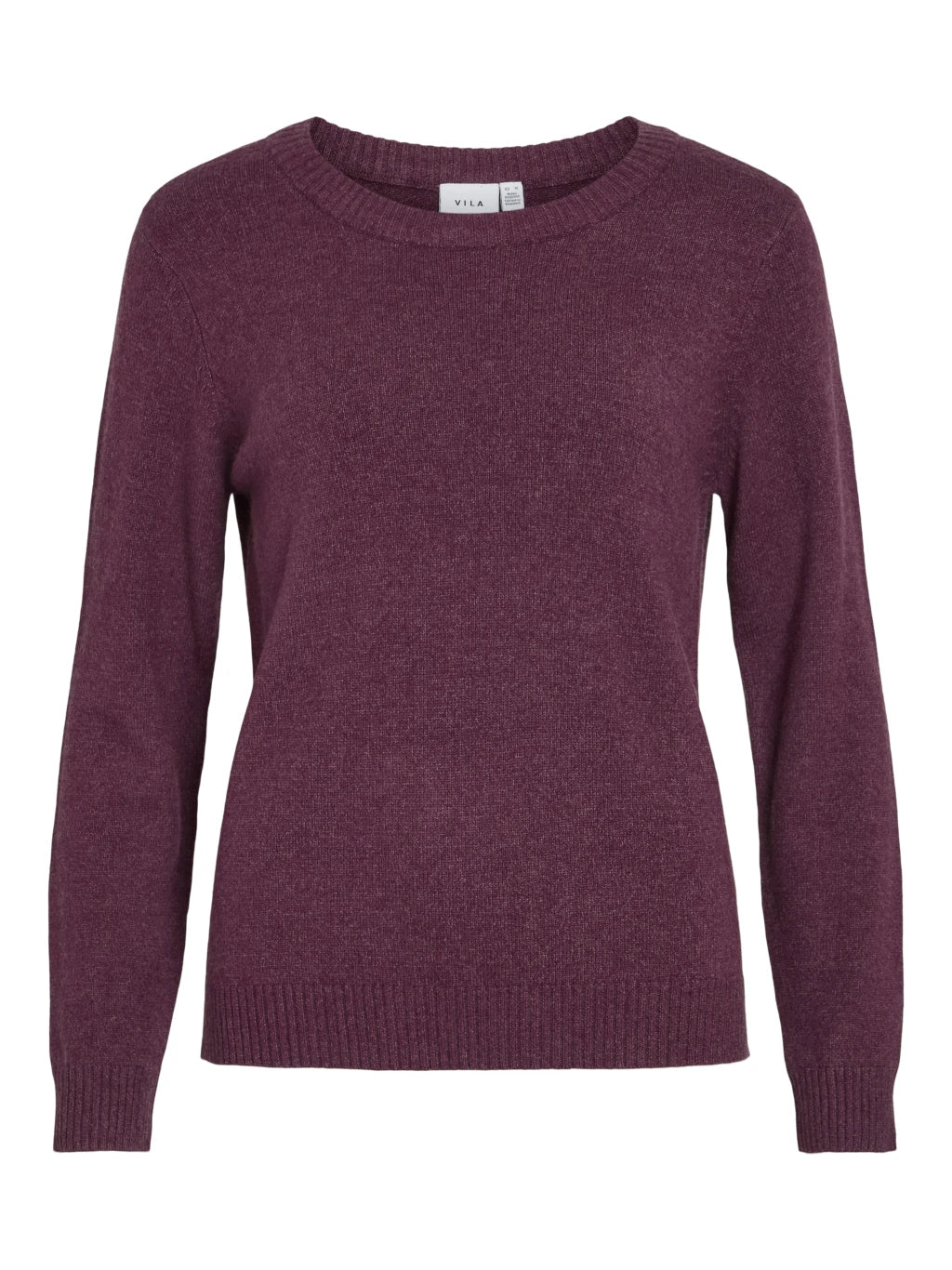 Vila Pullover Viril Fig Dark Melange