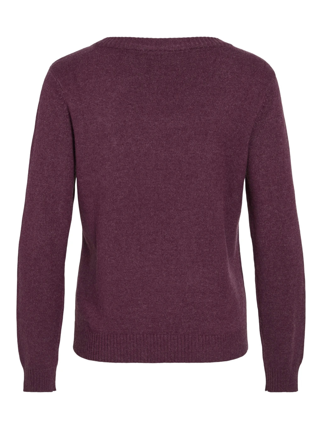 Vila Pullover Viril Fig Dark Melange