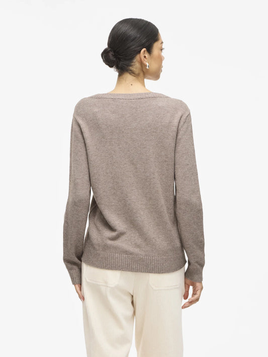 Vila Pullover Viril Falcon Melange