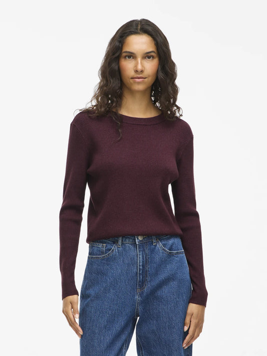 Vila Longsleeve Vicomfy Fig