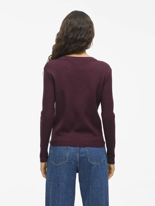Vila Longsleeve Vicomfy Fig