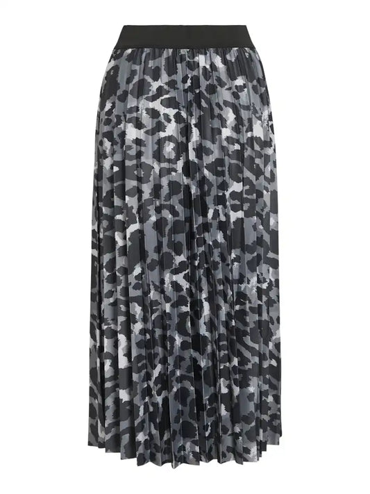 Vila Vinitban Midi Skirt Camouflage Glacier Gray