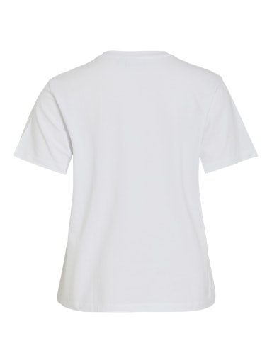 Vila T-Shirt Vinora White Crossaint