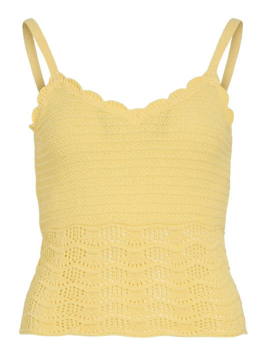 Vila Knit Top Vicoby Pale Banana