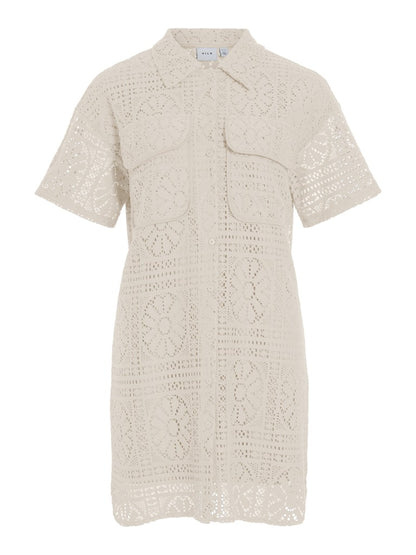 Vila Kurzes Kleid VIMERINDA 2/4 DRESS/VOL Birch