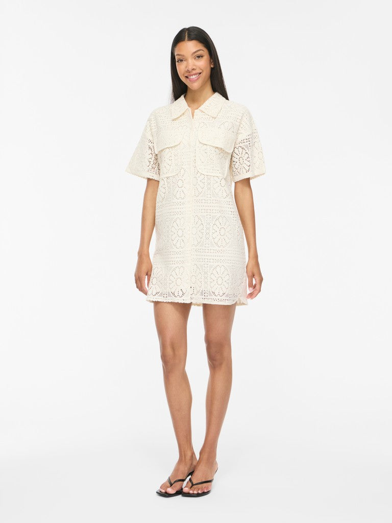 Vila Kurzes Kleid VIMERINDA 2/4 DRESS/VOL Birch