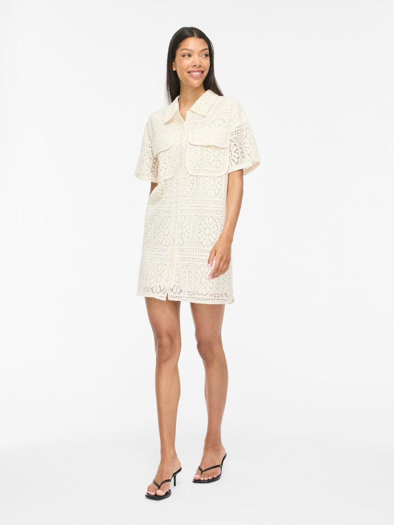 Vila Kurzes Kleid VIMERINDA 2/4 DRESS/VOL Birch