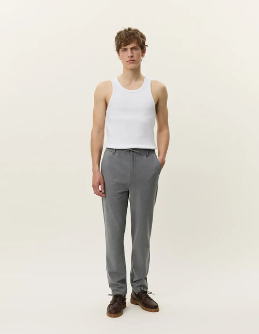 Les Deux Como Tapered Texture Hose Grey Melange 320