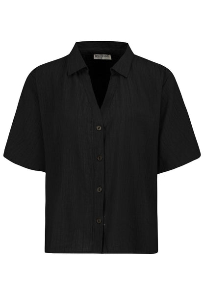 Authentic Style Damen, Bluse kurzarm D60124AG11335A - black
