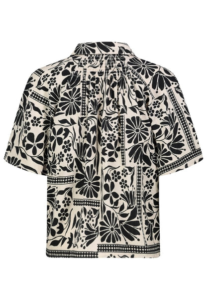 Authentic Style Damen, Bluse kurzarm D60125AG11335A - black