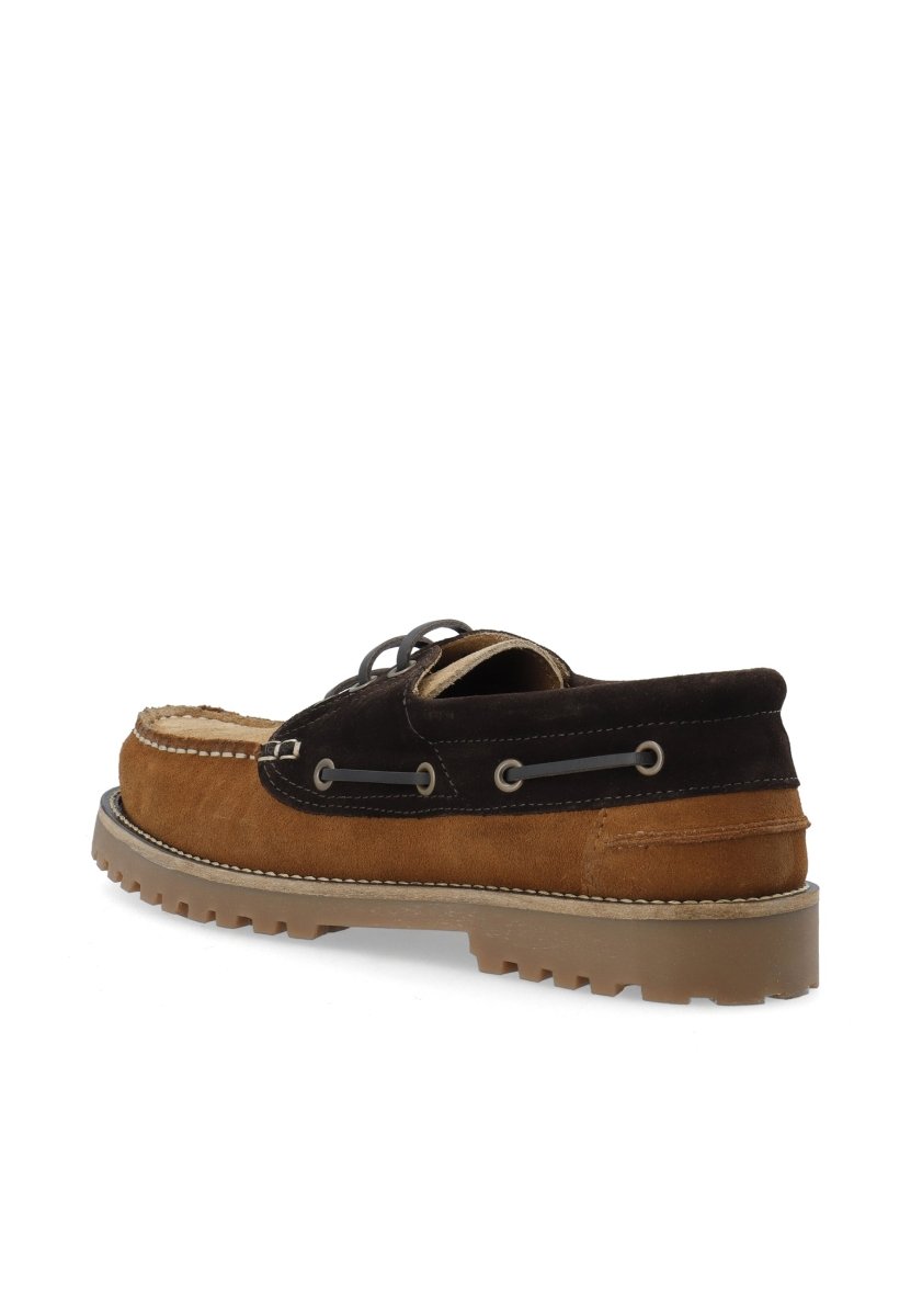 Bianco BIAGREG Boat Shoe Suede in der Farbe Brown Mix