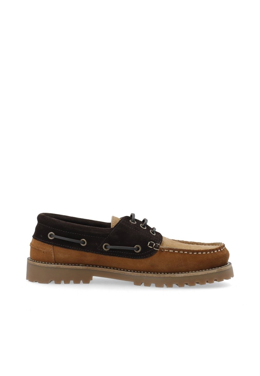 Bianco BIAGREG Boat Shoe Suede in der Farbe Brown Mix