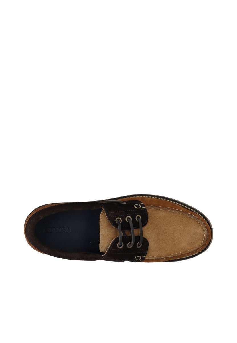 Bianco BIAGREG Boat Shoe Suede in der Farbe Brown Mix