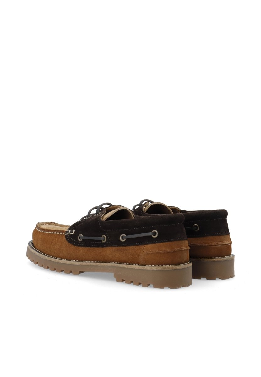 Bianco BIAGREG Boat Shoe Suede in der Farbe Brown Mix