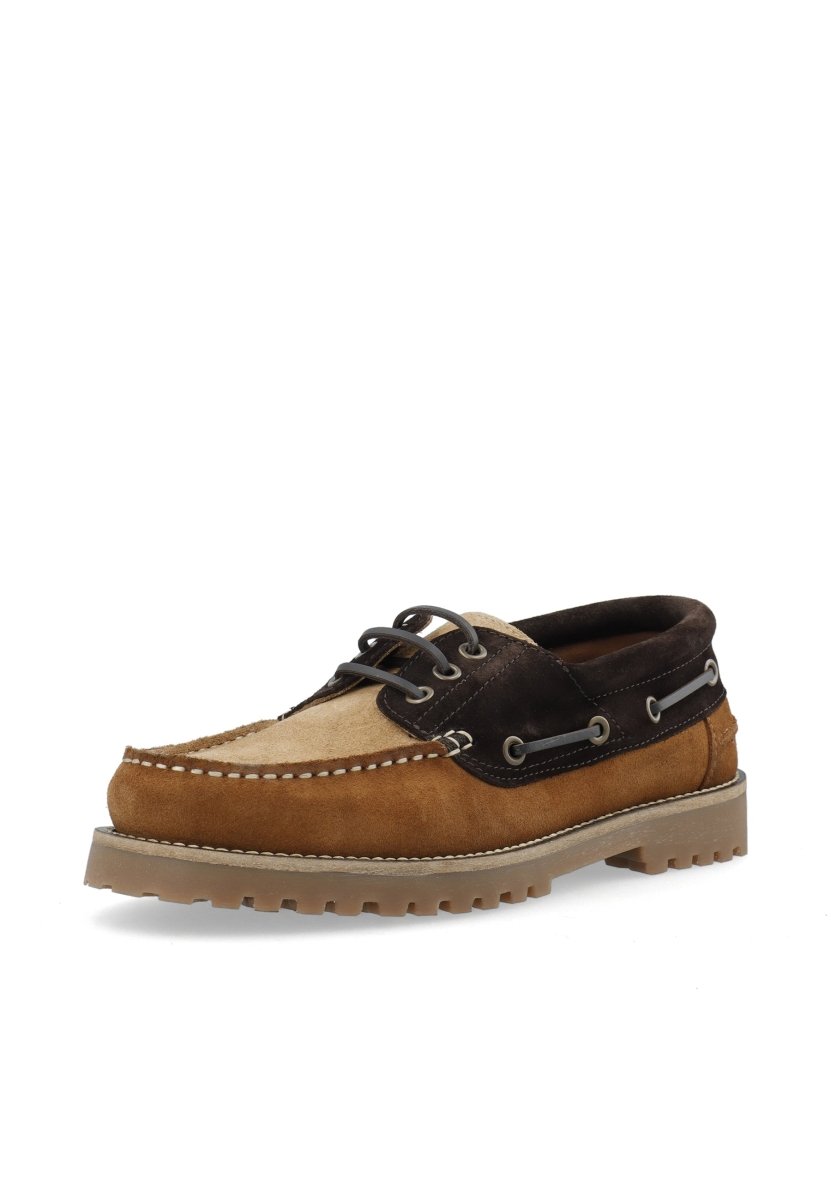 Bianco BIAGREG Boat Shoe Suede in der Farbe Brown Mix