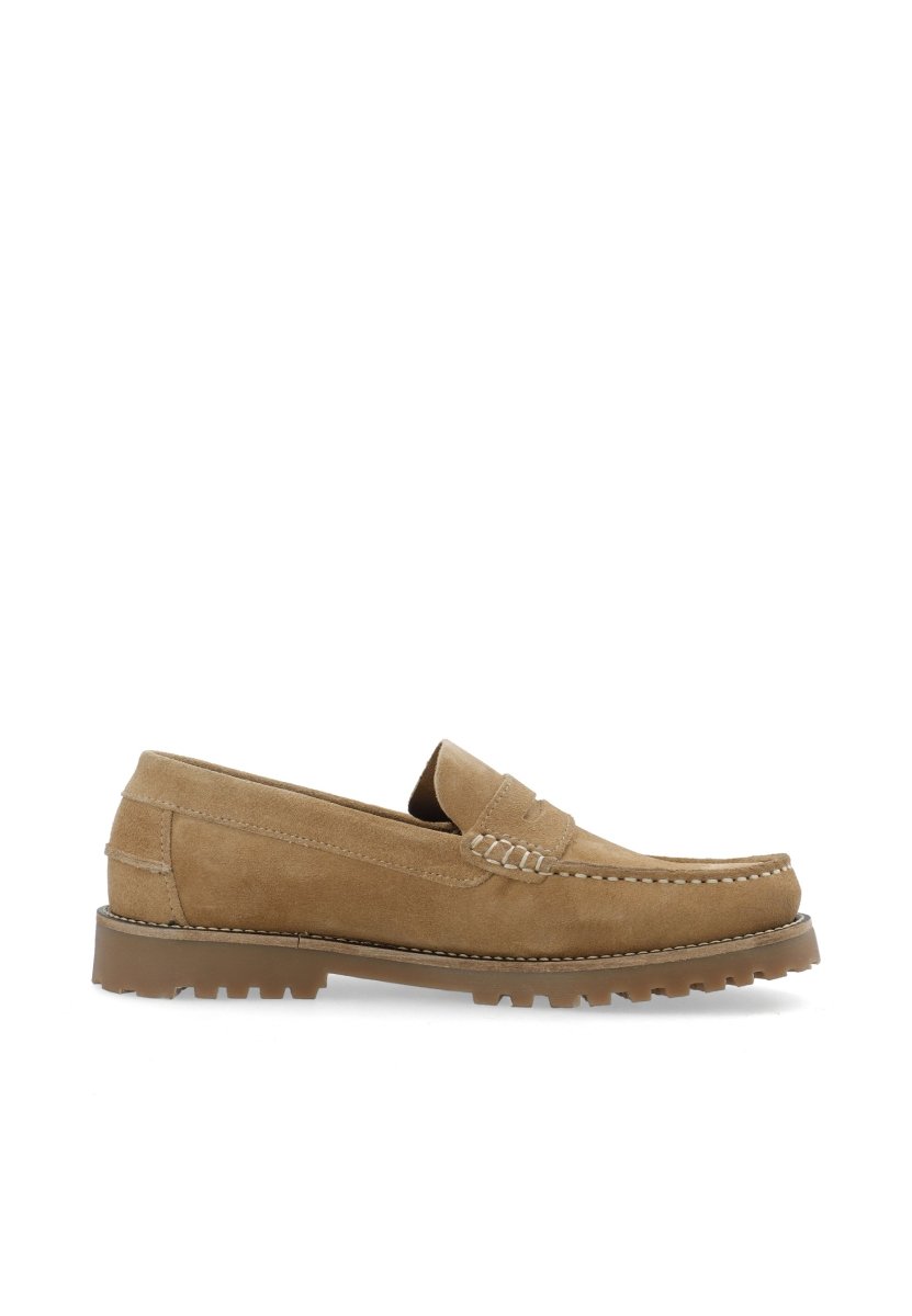 Bianco Herrenschuh BIAGREG Penny Loafer Suede in der Farbe Sand