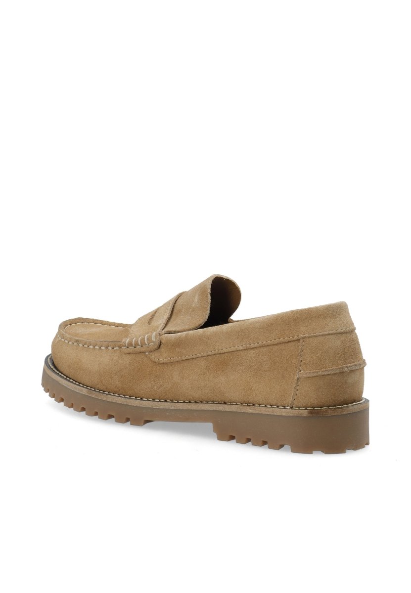 Bianco Herrenschuh BIAGREG Penny Loafer Suede in der Farbe Sand