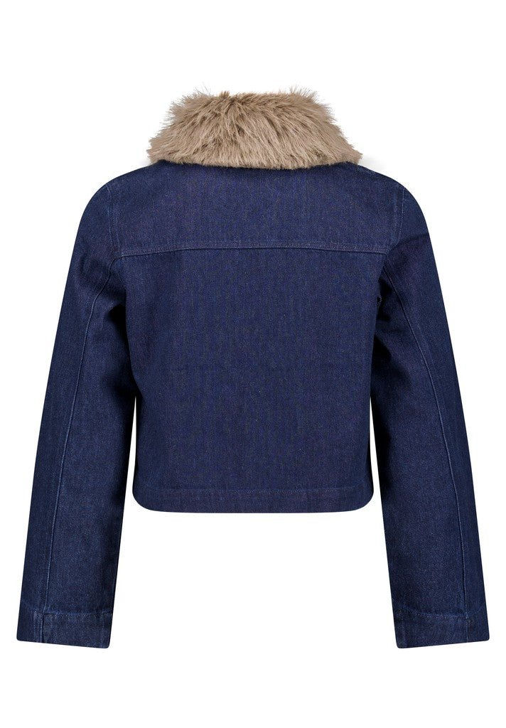 Cartoon Blazerjacke Kurz 1/1 Arm Patch Blue/Brown