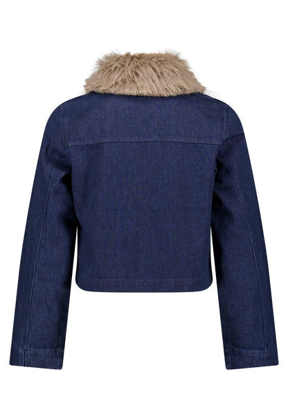 Cartoon Blazerjacke Kurz 1/1 Arm Patch Blue/Brown