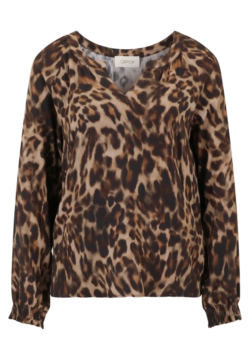 Cartoon Bluse Casual in den Farben in der Farbe Brown/Camel