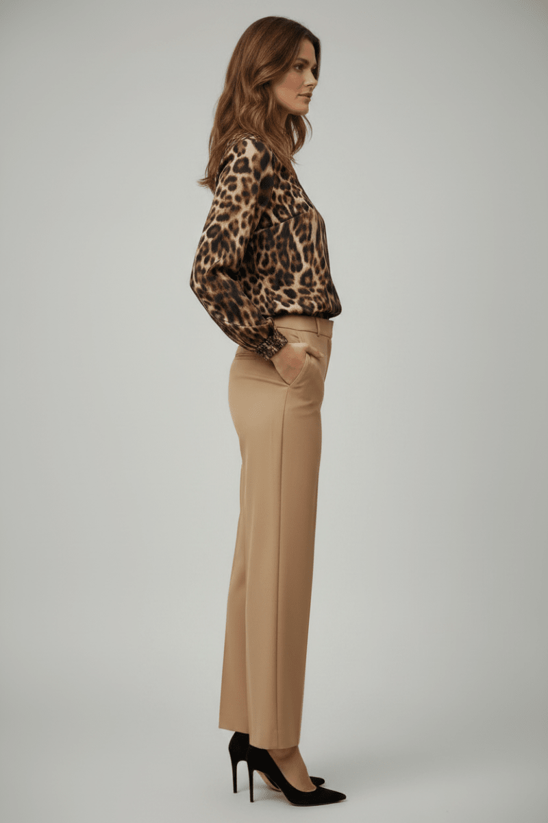 Cartoon Bluse Casual in den Farben in der Farbe Brown/Camel