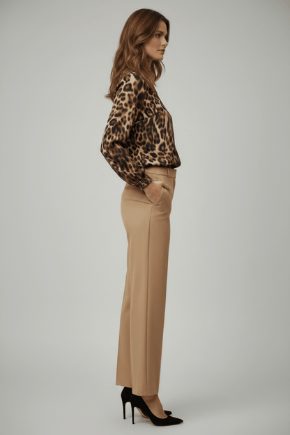 Cartoon Bluse Casual in den Farben in der Farbe Brown/Camel