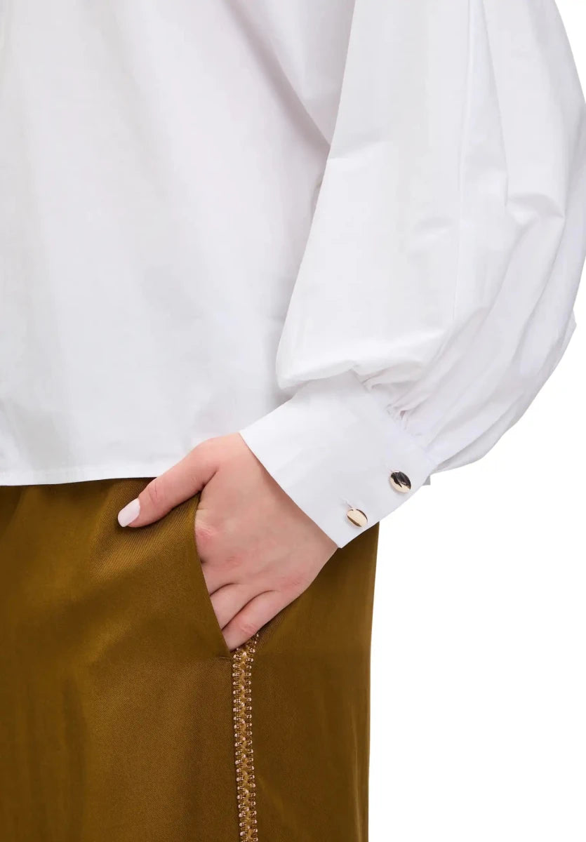 Cartoon Bluse in der Farbe White