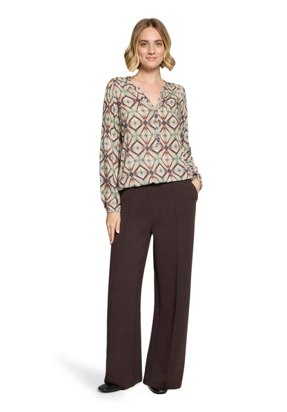 Cartoon Bluse Kurz 1/1 Arm Nature/Brown