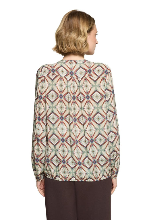 Cartoon Bluse Kurz 1/1 Arm Nature/Brown