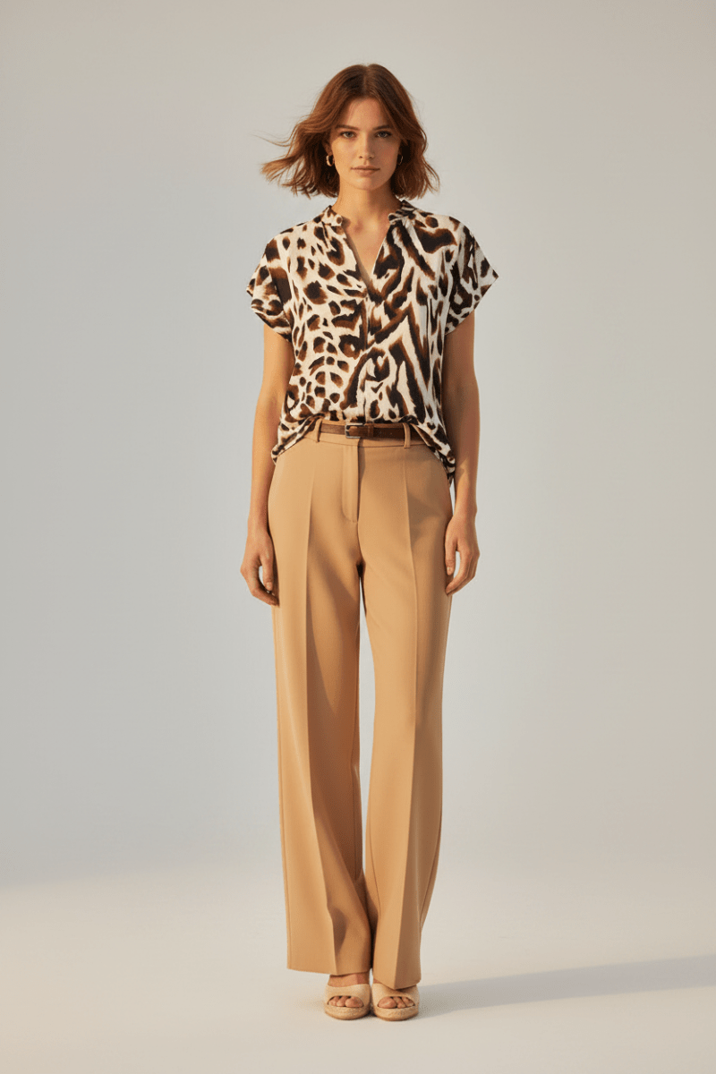 Cartoon Bluse Kurz 1/2 Arm