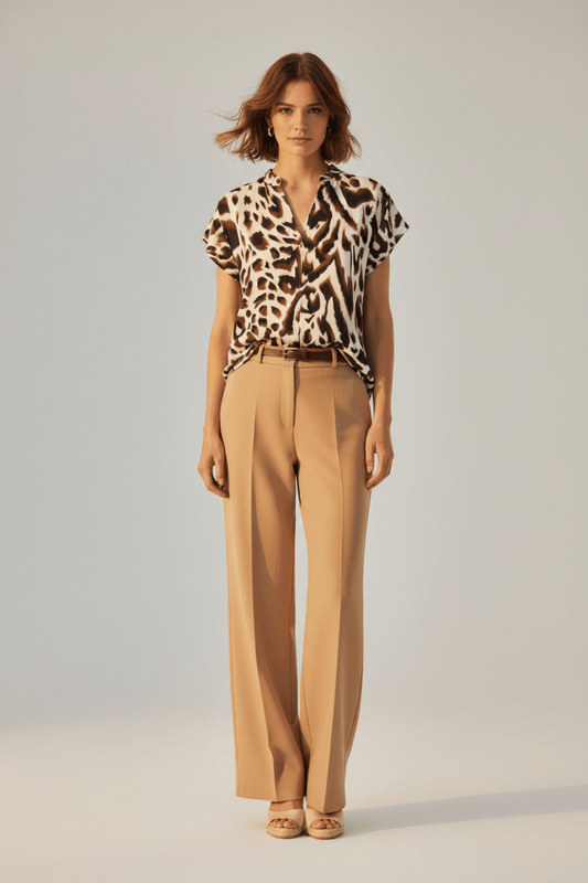 Cartoon Bluse Kurz 1/2 Arm
