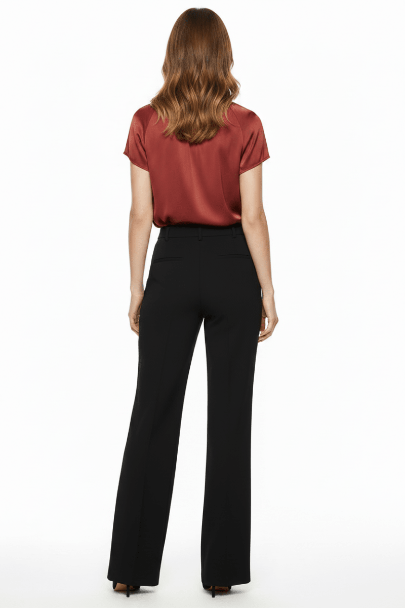 Cartoon Bluse Kurz 1/2 Arm in der Farbe Dunkel Rot