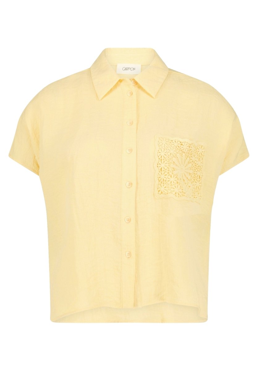 Cartoon Bluse Kurz 1/2 Arm in der Farbe Gelb