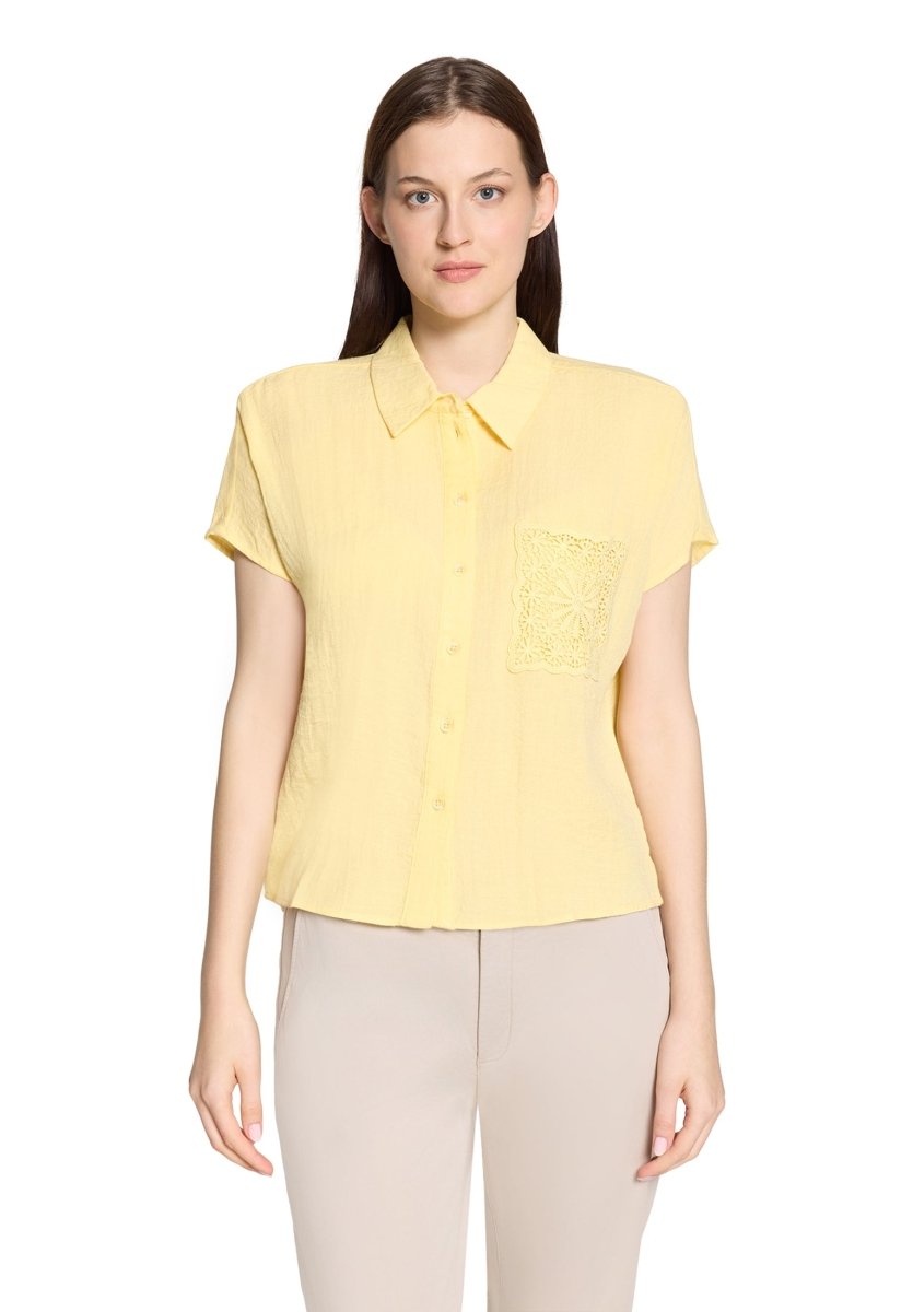 Cartoon Bluse Kurz 1/2 Arm in der Farbe Gelb
