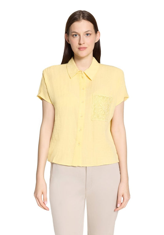 Cartoon Bluse Kurz 1/2 Arm in der Farbe Gelb