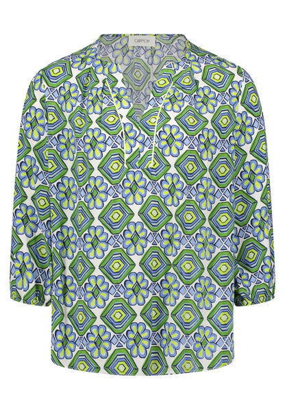 Cartoon Bluse Kurz 3/4 Arm