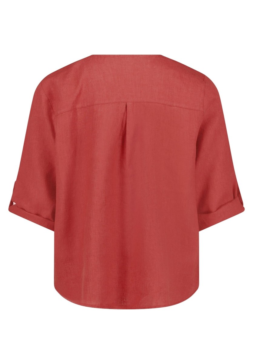 Cartoon Bluse Kurz 3/4 Arm in der Farbe Rot